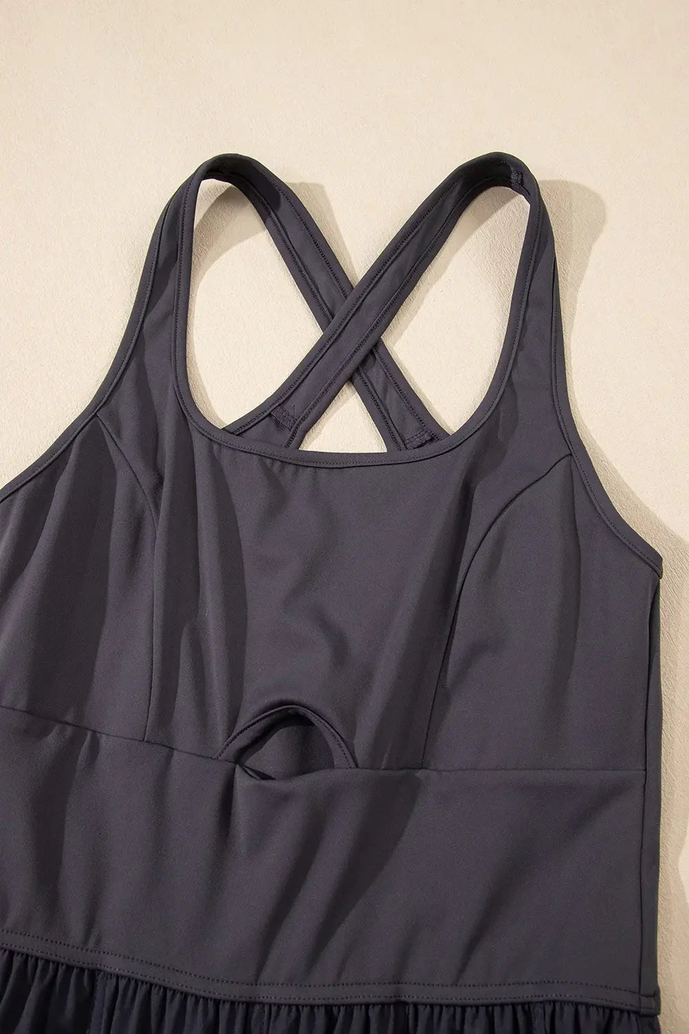 Cutout Square Neck Wide Strap Active Jumpsuit - Trendsi - Flyclothing LLC