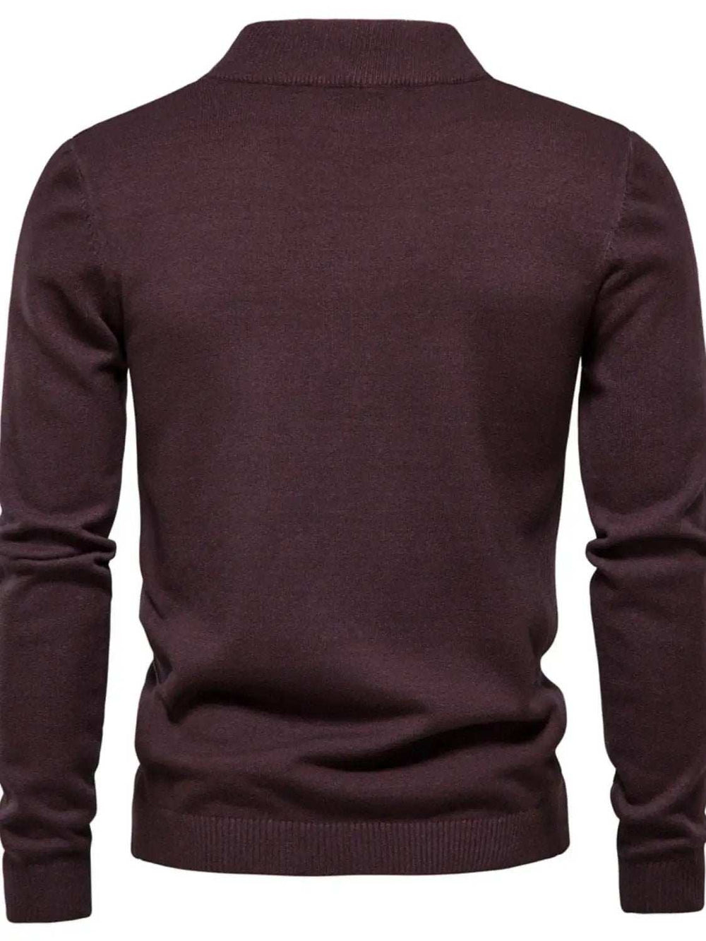 Men's Mock Neck Long Sleeve Sweater - Trendsi - Flyclothing LLC