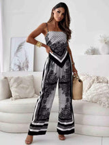 Printed Cami and Wide Leg Pants Set - Trendsi - Flyclothing LLC