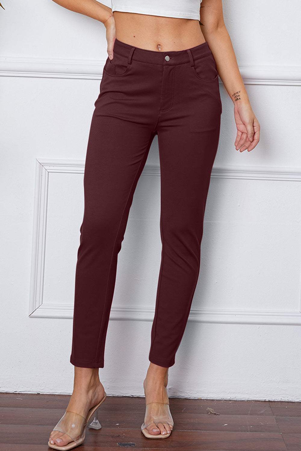 StretchyStitch Pants by Basic Bae - Trendsi - Flyclothing LLC