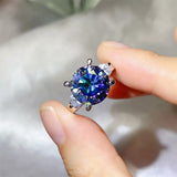 5 Carat Moissanite 925 Sterling Silver Ring - Trendsi - Flyclothing LLC