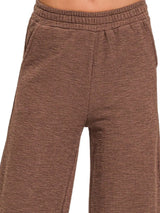 Zenana Cotton Slub Wide Leg Pants - Trendsi - Flyclothing LLC