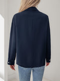 Perfee Buttoned Down Long Sleeve Shirt - Trendsi