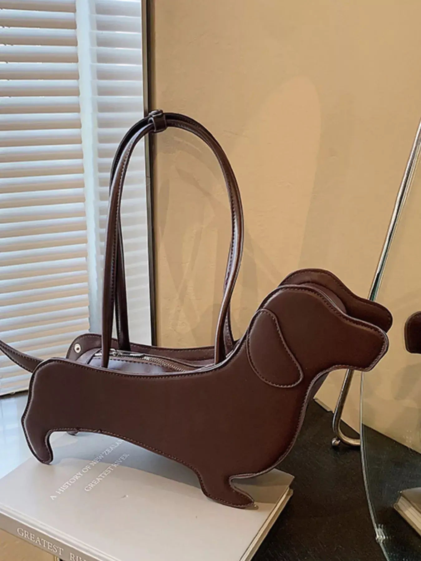 Dachshund Shaped Shoulder Bag - Trendsi - Flyclothing LLC