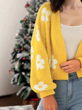 Floral Open Front Cardigan - Trendsi - Flyclothing LLC
