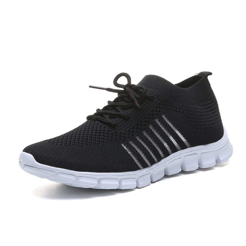 Breathable Mesh Round Toe Lace Up Athletic - Trendsi - Flyclothing LLC