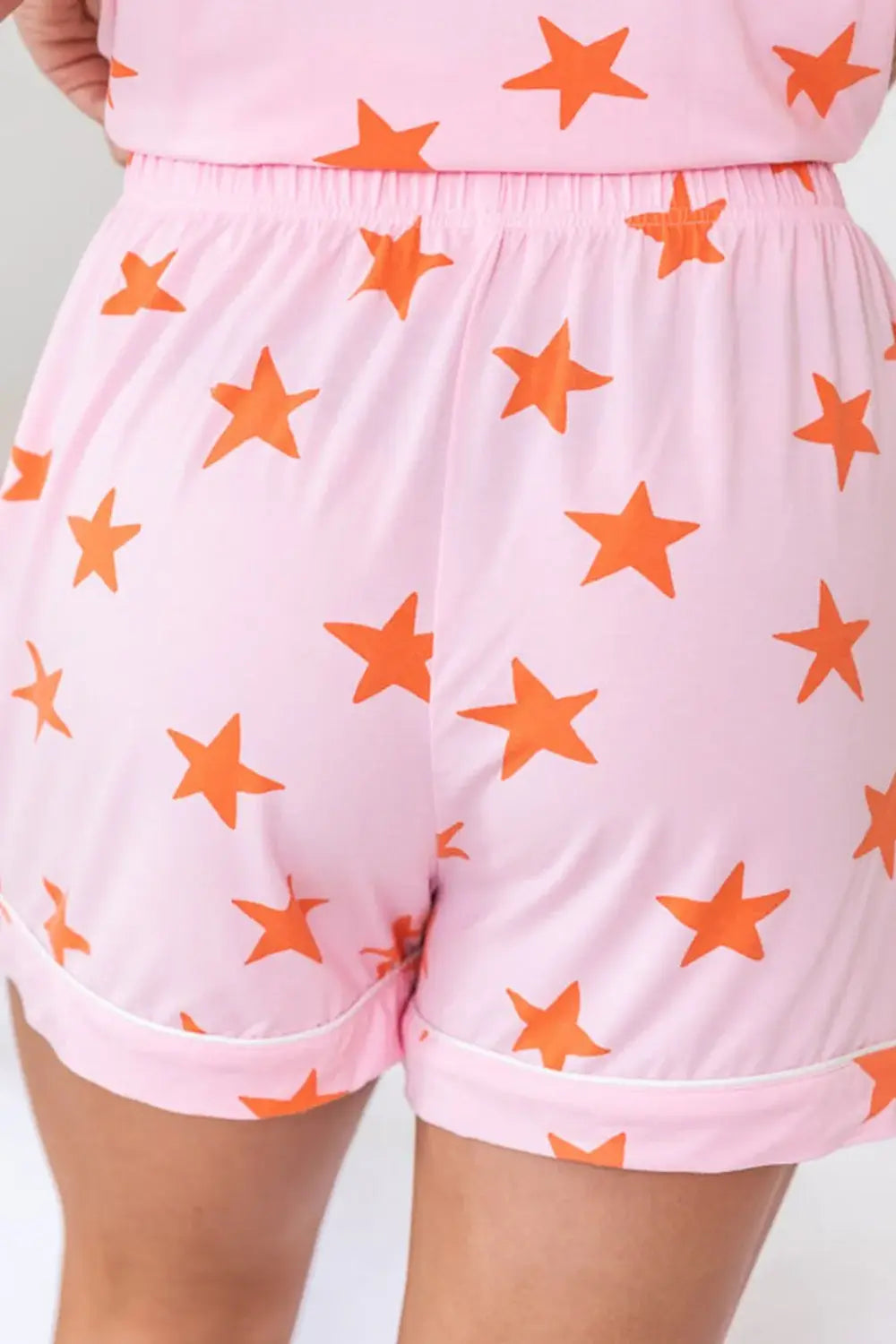 Star Print Short Sleeve Shirt and Shorts Set - Trendsi - Flyclothing LLC