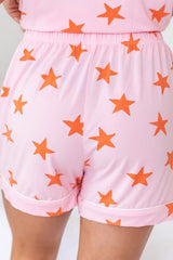 Star Print Short Sleeve Shirt and Shorts Set - Trendsi - Flyclothing LLC