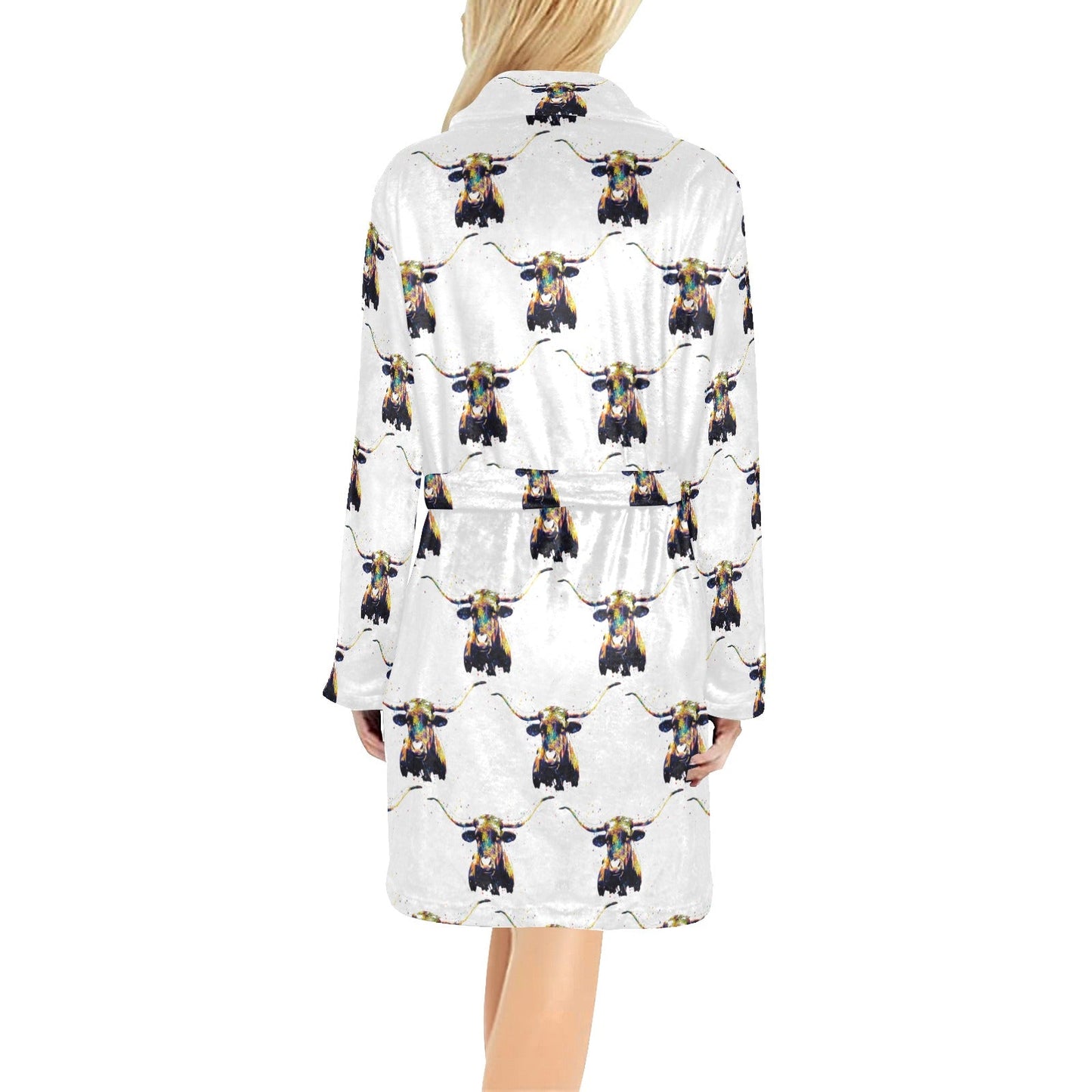 Baha Ranch Longhorn Women's Western Bath Robe
