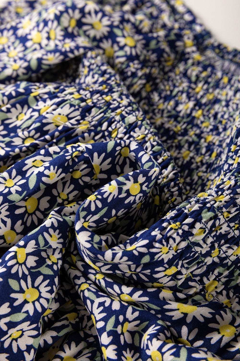 Floral Smocked Square Neck Blouse - Trendsi - Flyclothing LLC