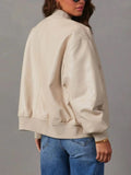 Zip Up Long Sleeve Jacket - Trendsi