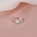 925 Sterling Silver Zircon Ring - Trendsi - Flyclothing LLC