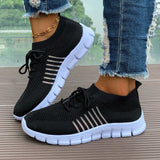 Breathable Mesh Round Toe Athletic - Trendsi