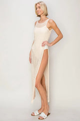 HYFVE Crochet Backless Cover Up Dress - Trendsi - Flyclothing LLC