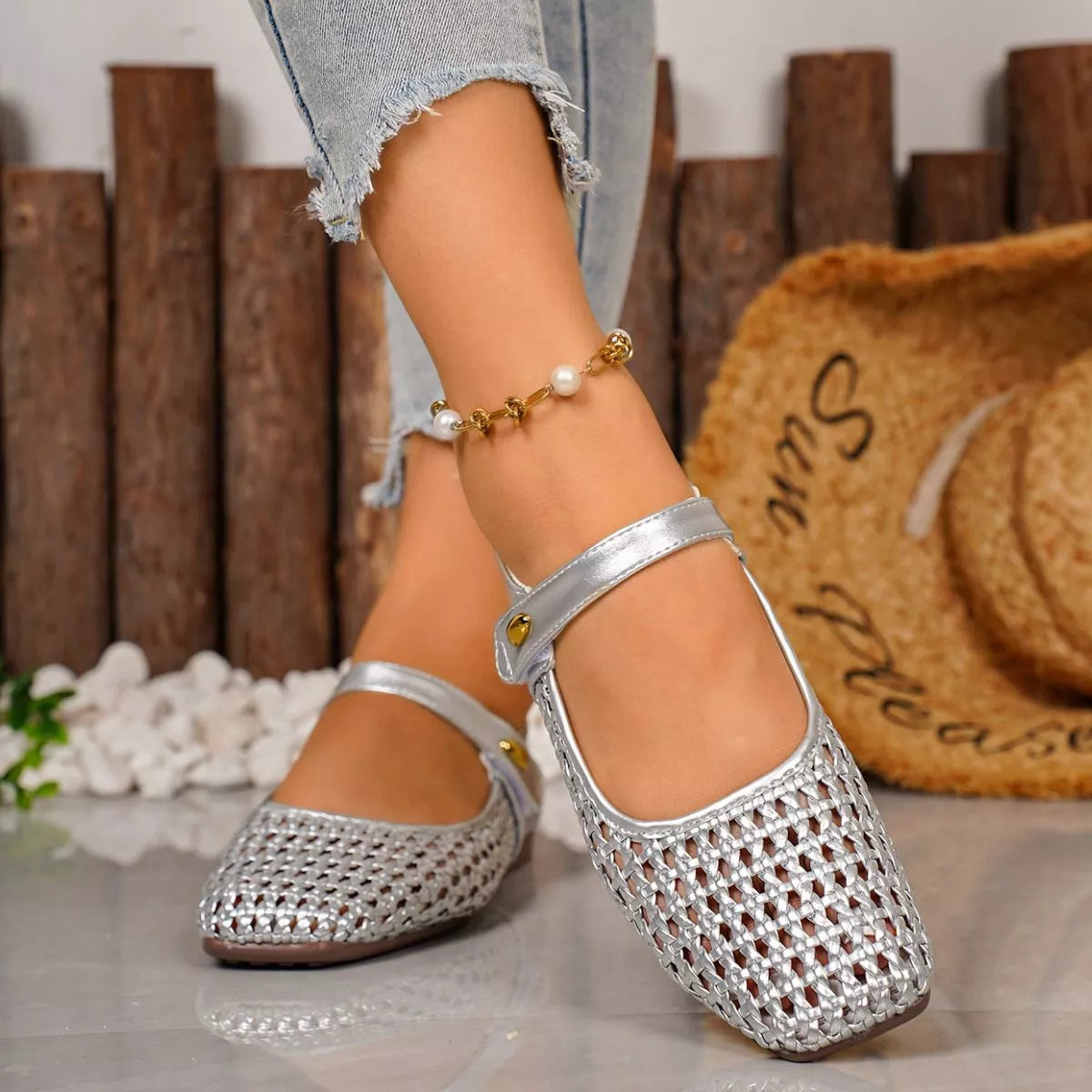 Square Toe Slip-Ons - Trendsi - Flyclothing LLC