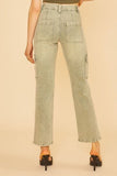 Annie Wear Straight Leg Jeans with Cargo Pockets - Trendsi
