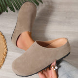 Round Toe Flats Slip-Ons - Trendsi