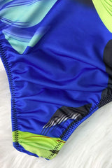Printed Halter Neck One-Piece Swimwear - Trendsi - Flyclothing LLC
