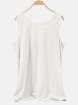 Scoop Neck Wide Strap Tank - Trendsi - Flyclothing LLC