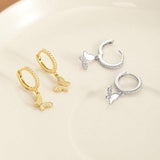 S925 Silver Korean-Style Sweet Butterfly Earrings - My Store - Flyclothing LLC