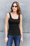 Basic Bae Full Size Square Neck Wide Strap Tank - Trendsi