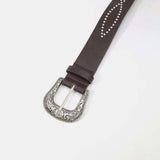 PU Leather Rhinestone Belt - Trendsi - Flyclothing LLC