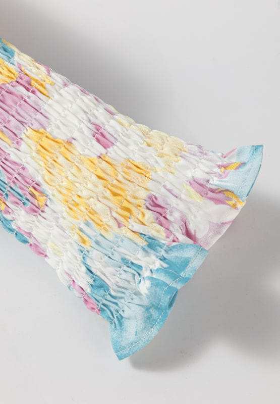 Printed Button Down Lantern Sleeve Shirt - Trendsi - Flyclothing LLC