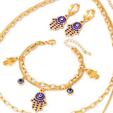 18K Gold-Plated Hand Charm Jewelry Set - Trendsi - Flyclothing LLC