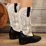 Point Toe Block Heels Boots - Trendsi - Flyclothing LLC