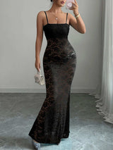 Lace Square Neck Maxi Cami Dress - Trendsi - Flyclothing LLC