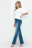 bytos Full Size Distressed High Rise Jeans with Pockets - Trendsi - Flyclothing LLC