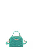 Nicole Lee USA Vegan Geometric Pattern Structured Handbag - Trendsi - Flyclothing LLC