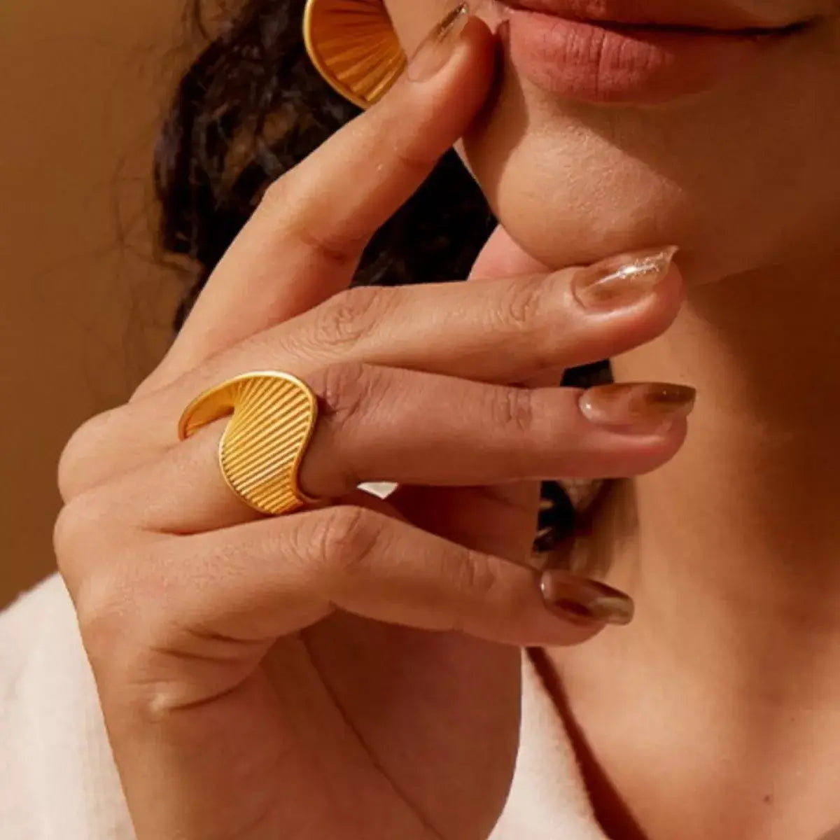 Irregular Twisted Texture Ring - Trendsi - Flyclothing LLC