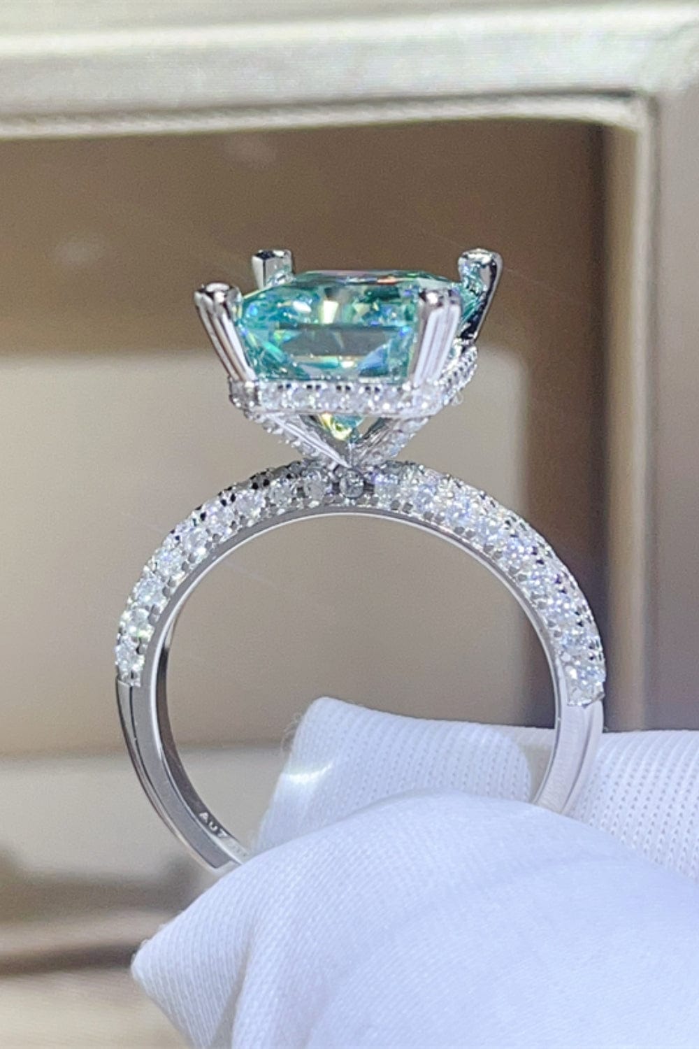 5 Carat Moissanite 925 Sterling Silver Ring - Trendsi