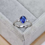 925 Sterling Silver Oval Ring - Trendsi - Flyclothing LLC