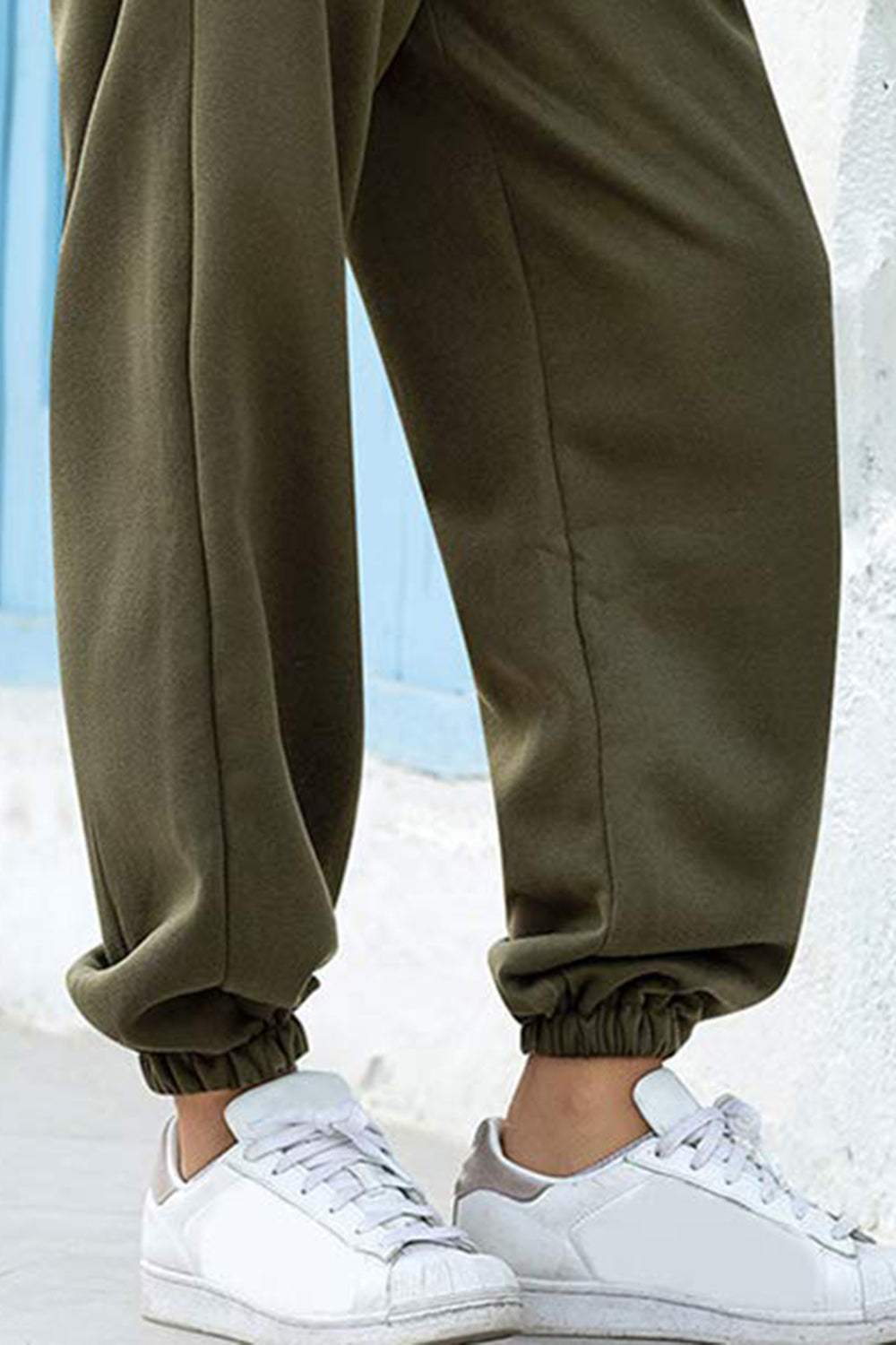 Elastic Waist Joggers with Pockets - Trendsi - Flyclothing LLC
