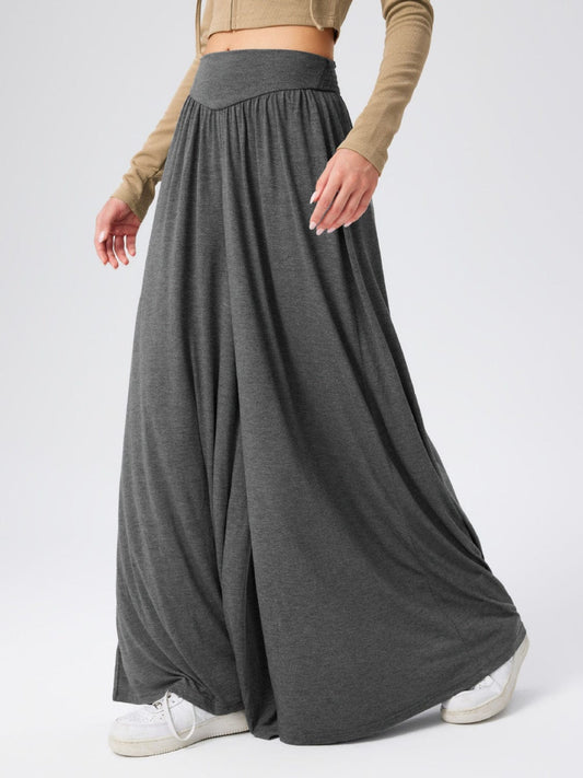 High Waist Wide Leg Pants - Trendsi