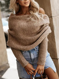 Long Sleeve Cropped Knit Top - Trendsi