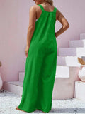 Plus Size Square Neck Wide Leg Overalls - Trendsi - Flyclothing LLC