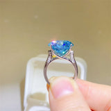 5 Carat Moissanite 925 Sterling Silver Ring - Trendsi