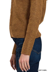 Zenana Drawstring Zip Up Hooded Cardigan - Trendsi - Flyclothing LLC