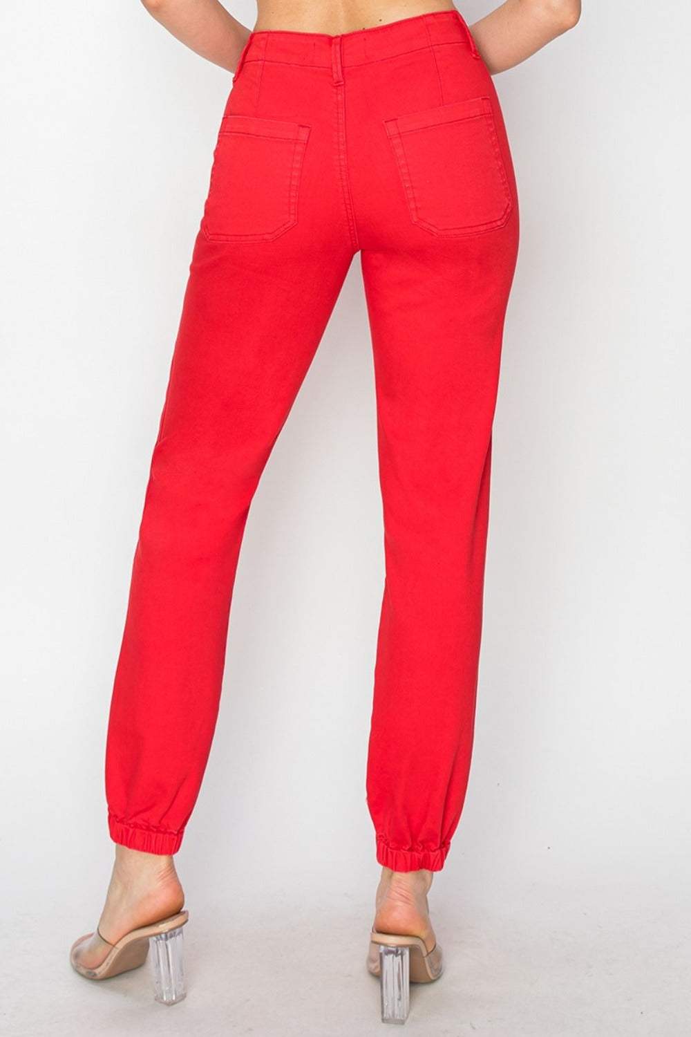 RISEN Full Size High Waisted Jogger Jeans - Trendsi - Flyclothing LLC