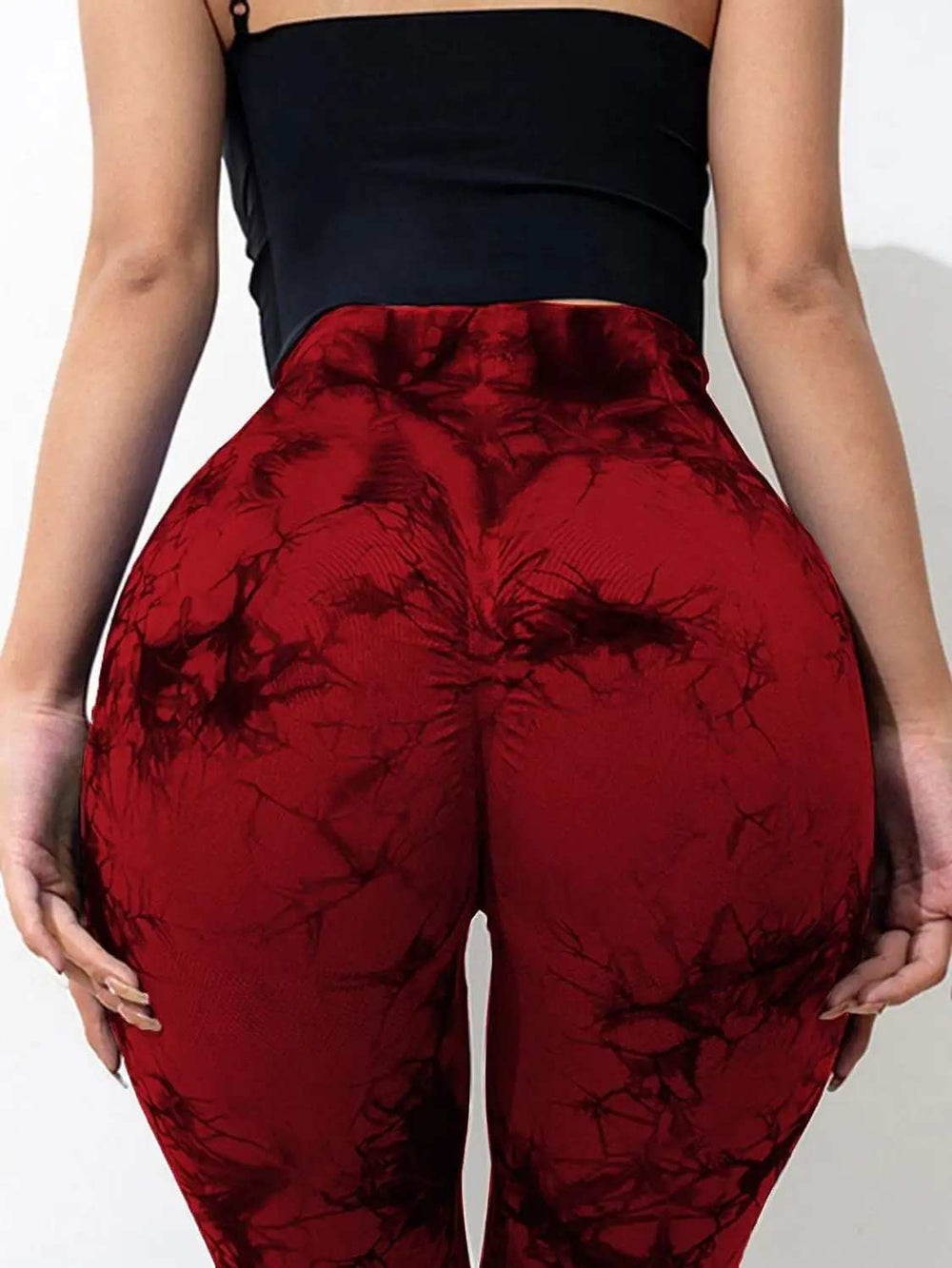 Tie-Dye High Waist Active Leggings - Trendsi - Flyclothing LLC
