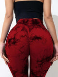 Tie-Dye High Waist Active Leggings - Trendsi - Flyclothing LLC