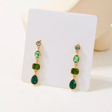 18K Gold-Plated Drop Earrings - Trendsi - Flyclothing LLC