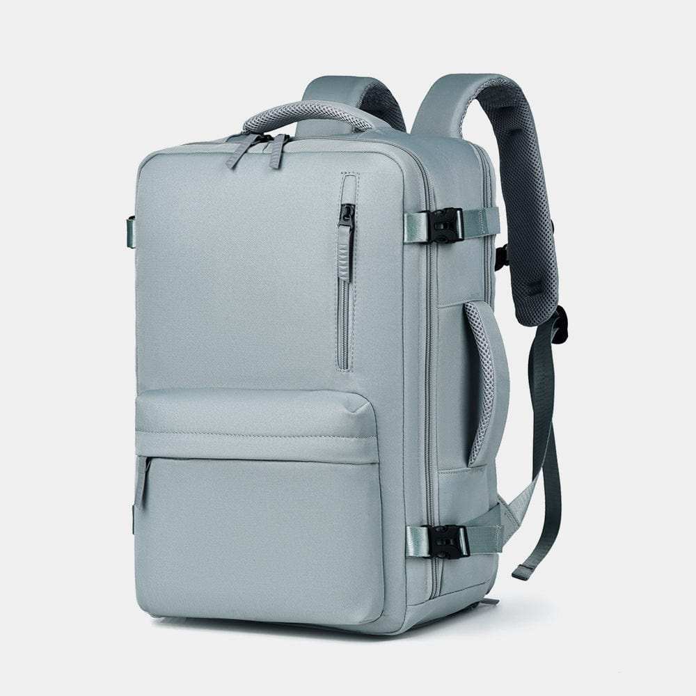 Oxford Cloth Side Pockets Backpack Bag with Handles - Trendsi - Flyclothing LLC