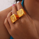 Titanium Steel Fingerprint Signet Ring - Trendsi - Flyclothing LLC