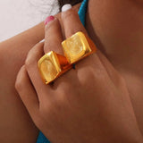 Titanium Steel Fingerprint Signet Ring - Trendsi - Flyclothing LLC