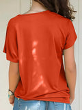 Asymmetrical Neck Short Sleeve T-Shirt - Trendsi - Flyclothing LLC