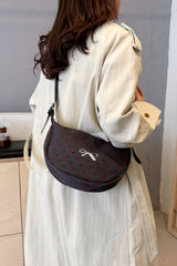 Polyester Printed Adjustable Strap Crossbody Bag - Trendsi